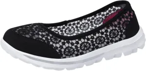 Womens Walking Sneakers Comfortable Loafers Casual Slip-On Walking Shoes Lightweight Dressy Flats Summer Shoes
