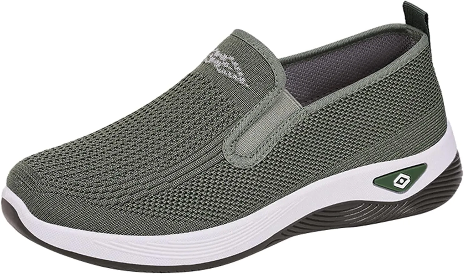 Women's Woven Orthopedic Breathable Soft Shoes Slip On Arch Support Walking Flying Sneakers Comfortable Wide Width Walking Shoes