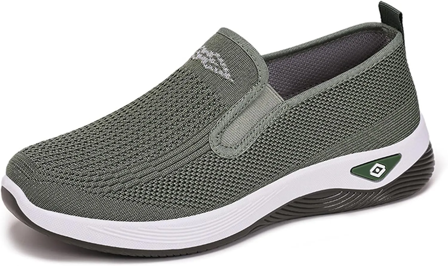 Women's Woven Orthopedic Breathable Soft Shoes Slip On Arch Support Walking Flying Sneakers Comfortable Wide Width Walking Shoes