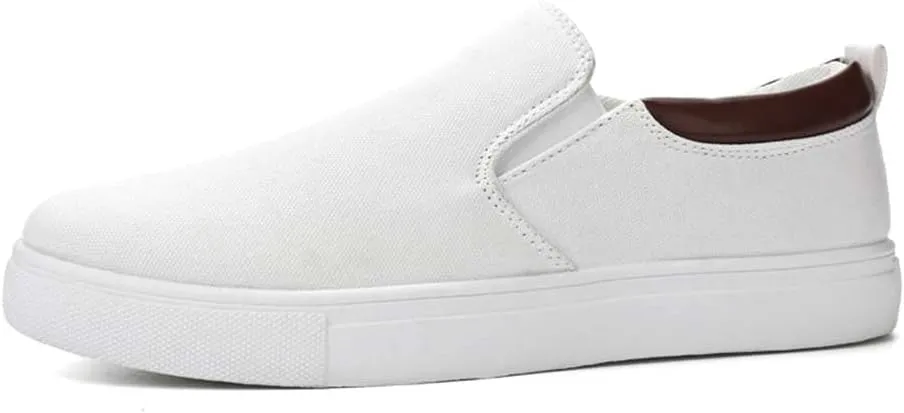 YAXE Men's Slip On Canvas Loafers Casual Skateboarding Shoes
