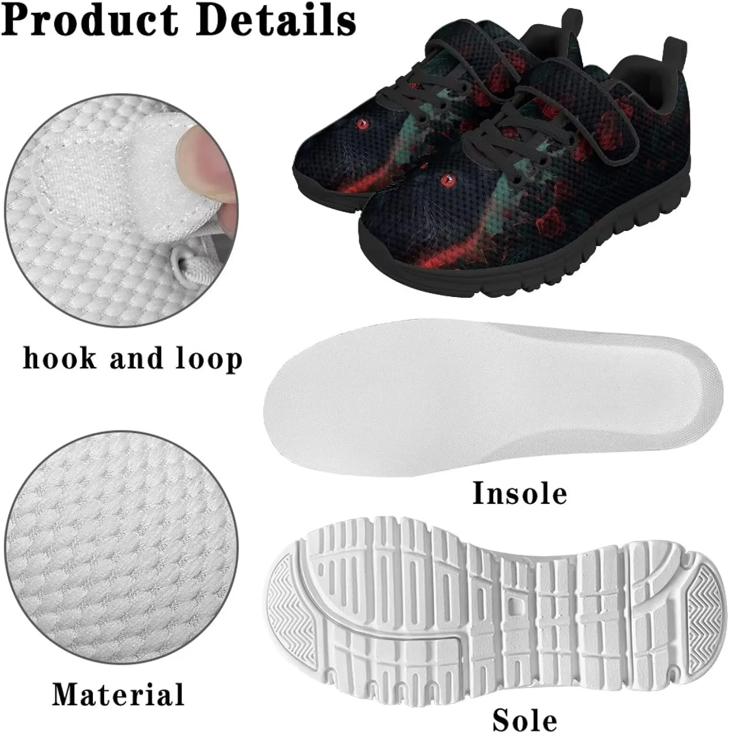 YEXIATODO Slip On Shoes Girls Boys Wide Shoes Kids Shoes No Tie Shoelaces Running Sneakers Slip on Tennis Shoes 11-2.5